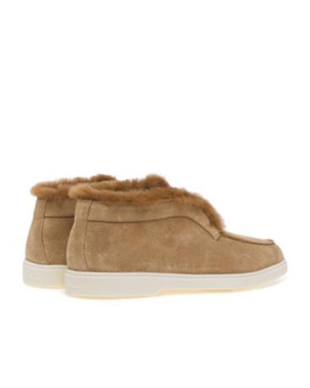 Santoni Brown Round Toe Ankle Boots