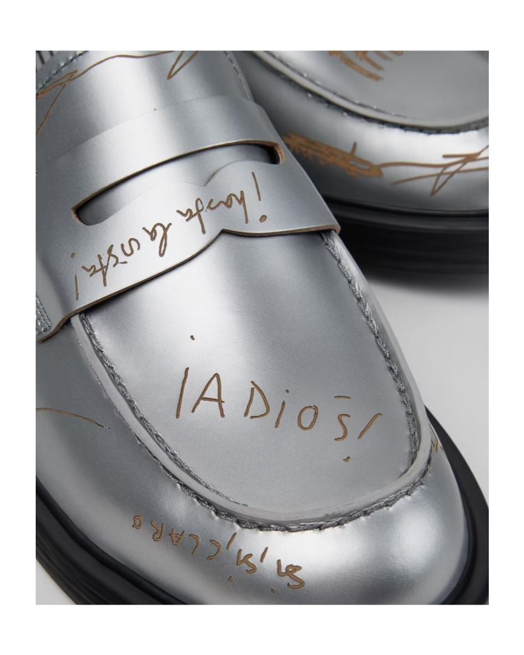 Camper Gray Leather Shoes For