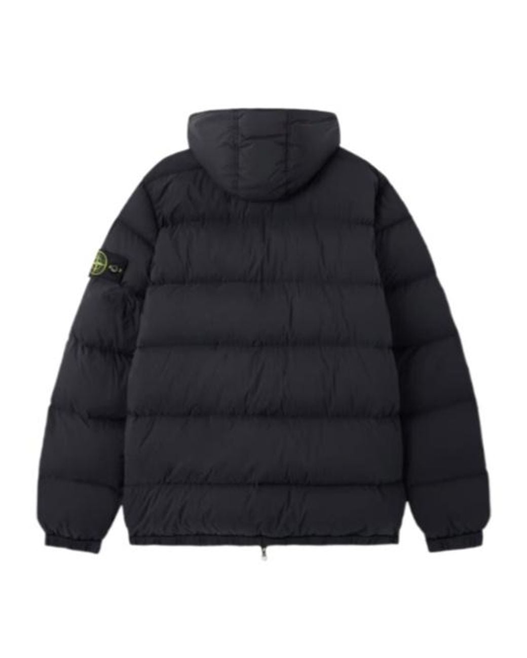 Stone Island Blue Logo Patch Hooded Jacket for men