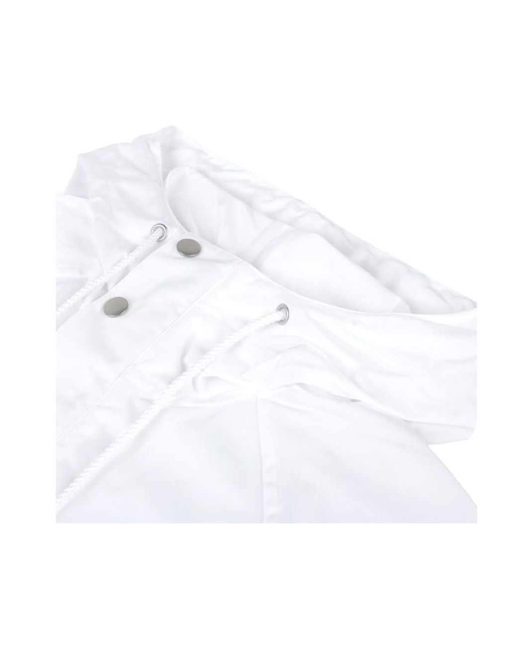 KENZO White Logo Printed Drawstring Hoodie for men