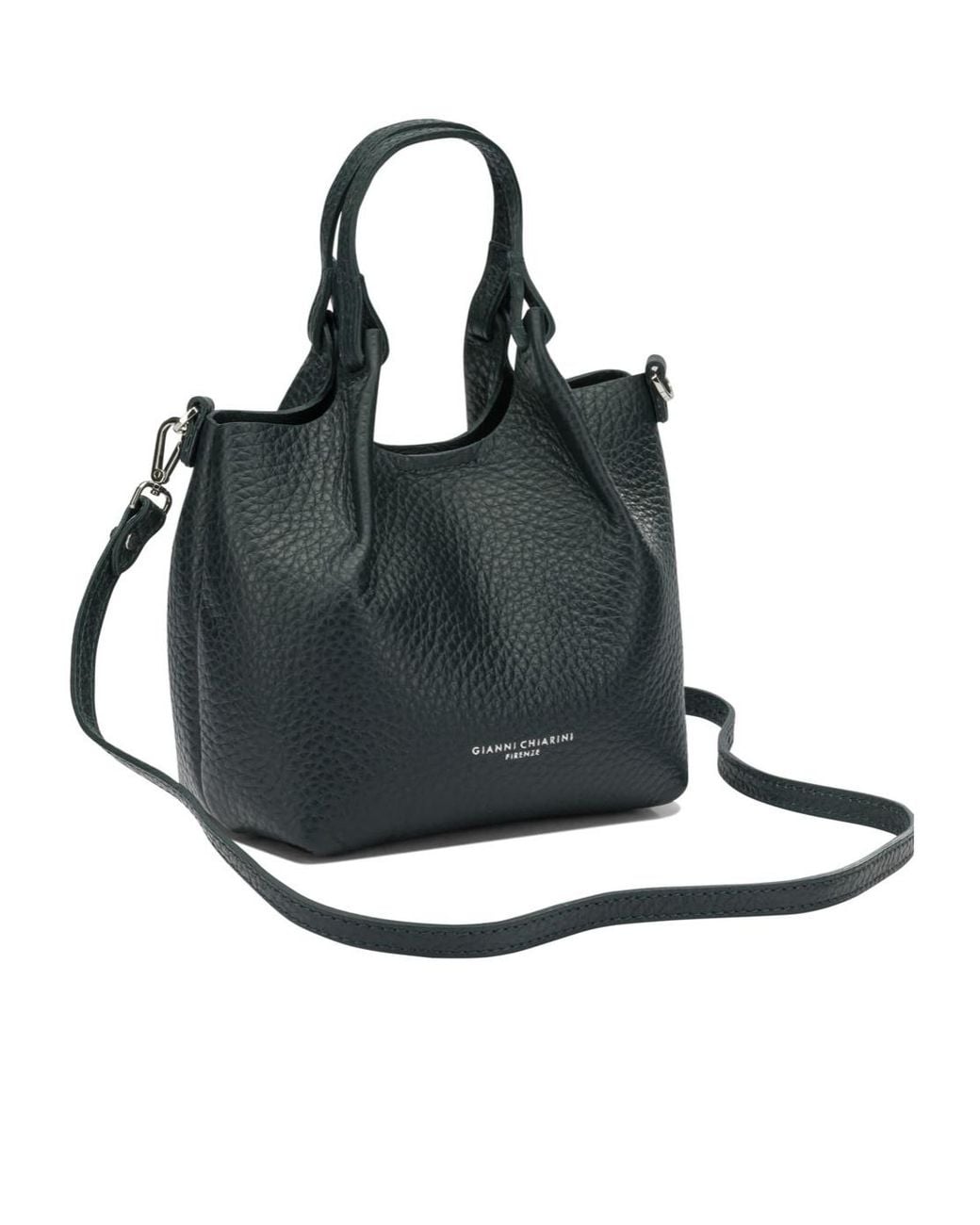 Gianni Chiarini Black Dua Top Handle Tote Bag