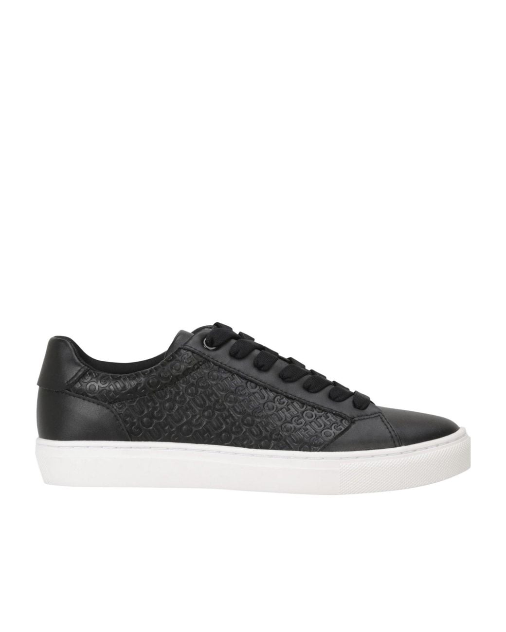 Boss Black Embossedleather Lowtop Sneakers