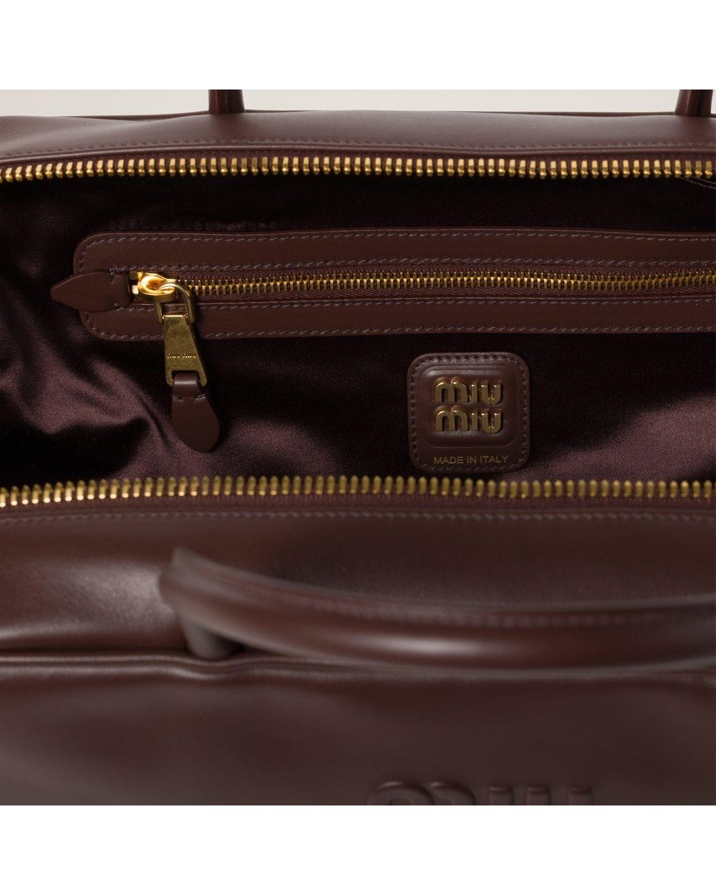 Miu Miu Brown Beau Leather Bag