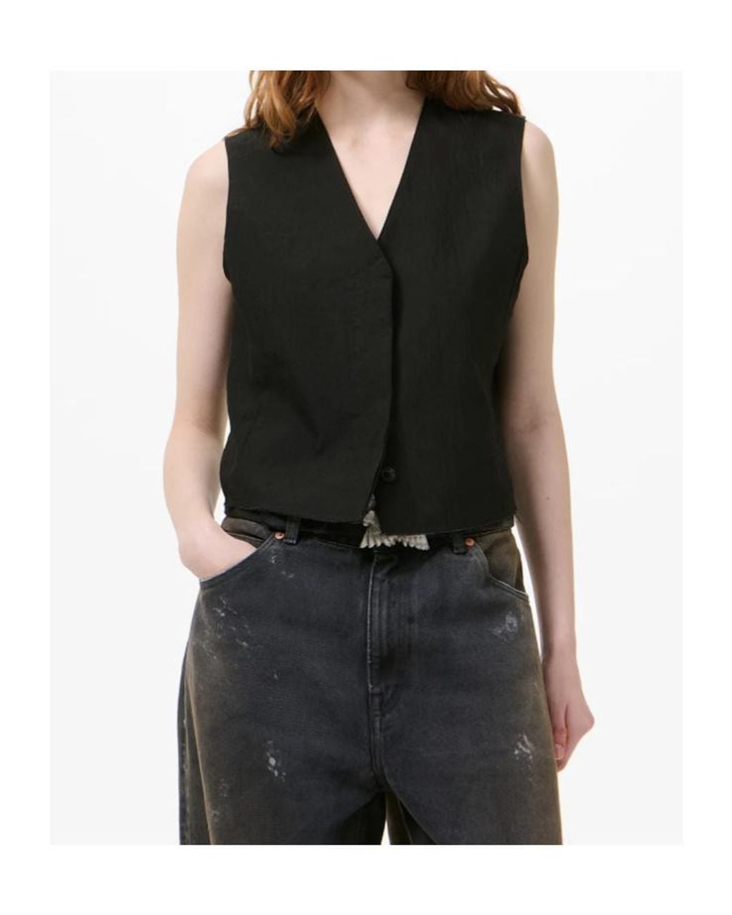 Our Legacy Black Base Waistcoat Top