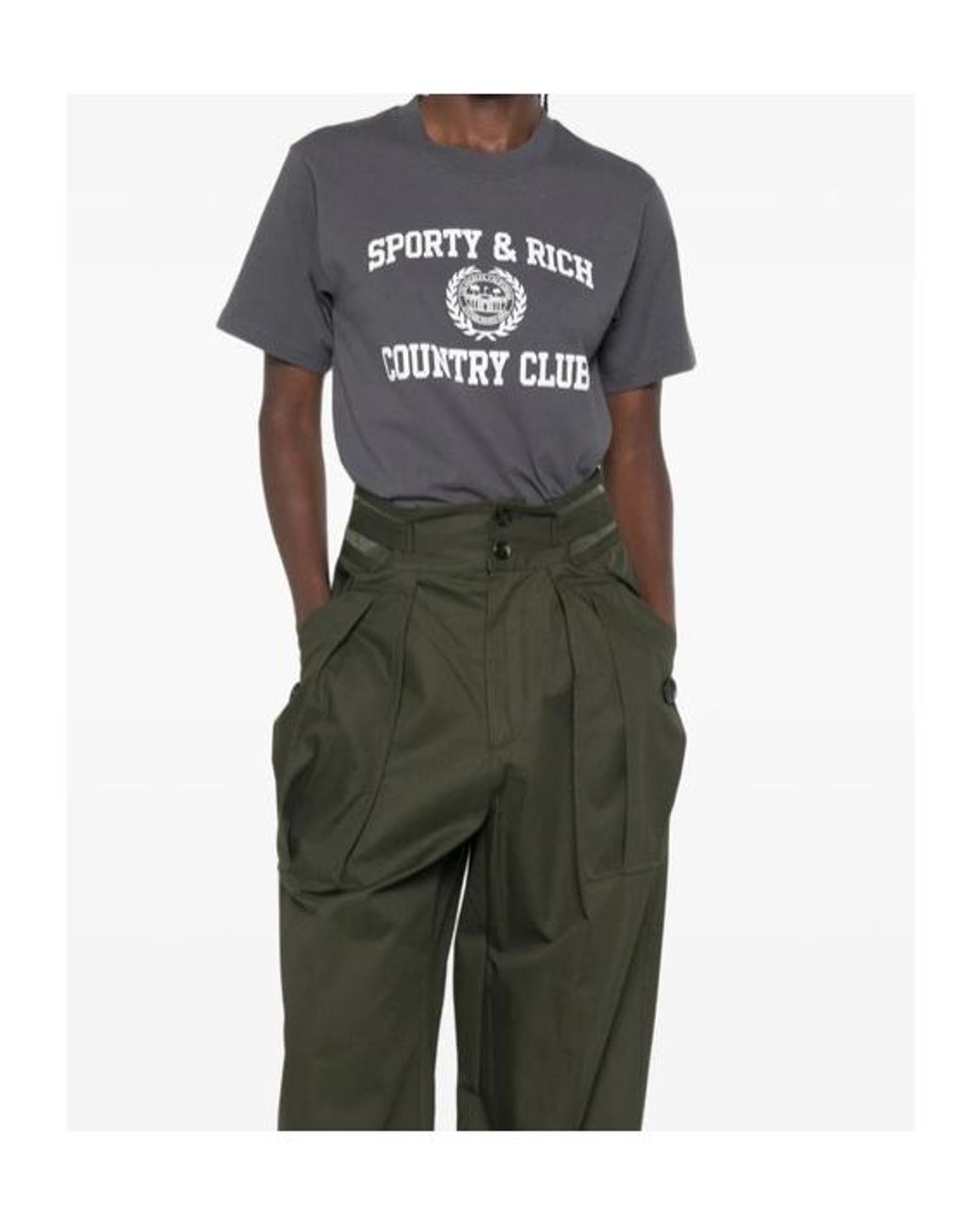 Sporty & Rich Black Printed T-Shirt