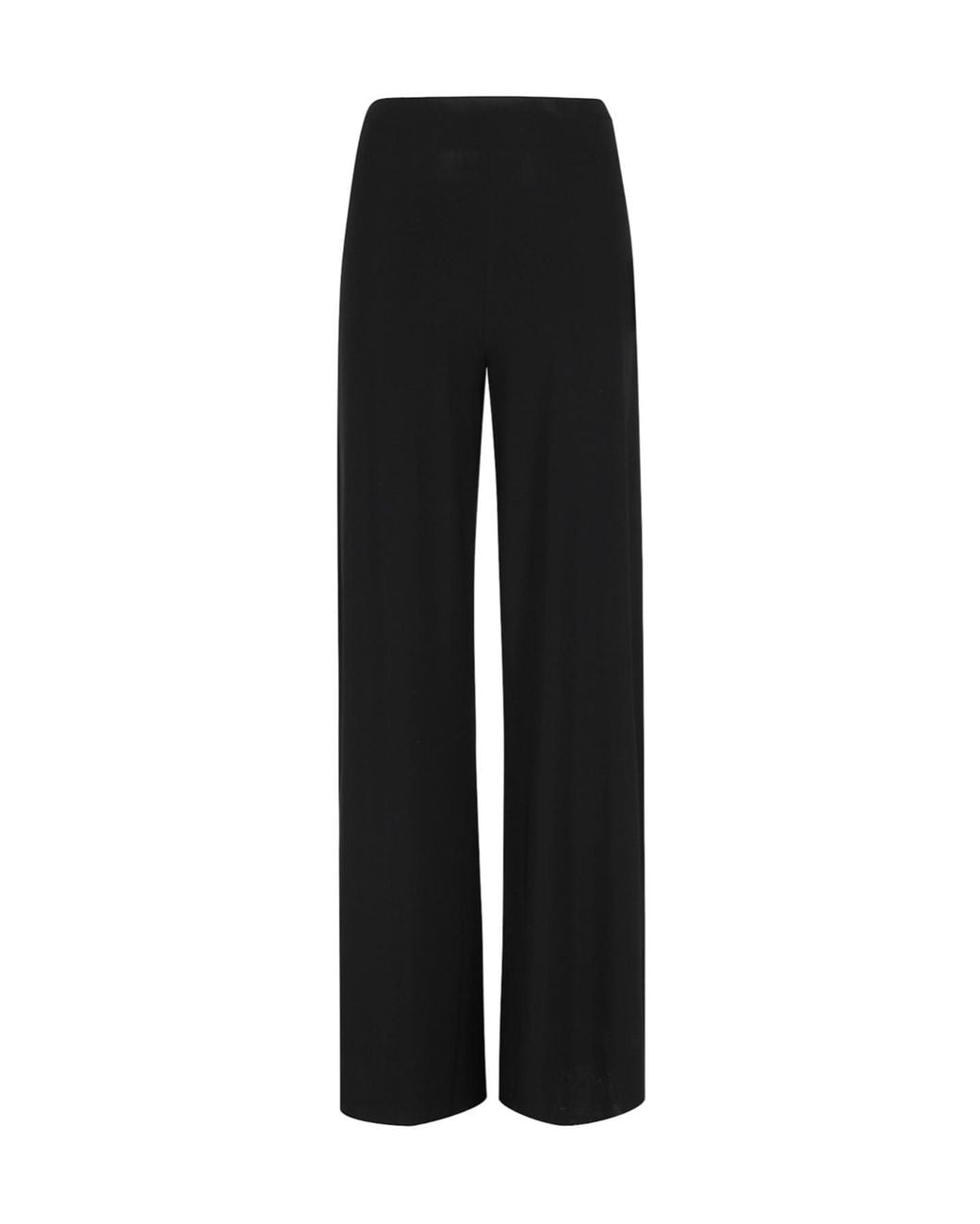 Norma Kamali Black Bias Elastic-Waist Pants