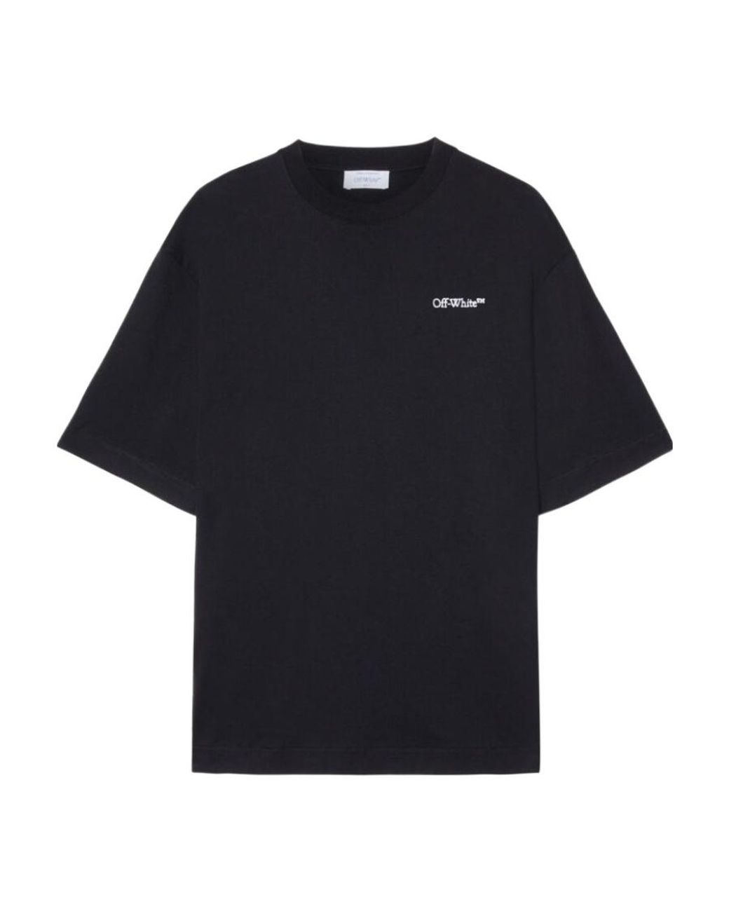 Off-White c/o Virgil Abloh Black Tattoo Arrow Motif Crewneck T-Shirt for men