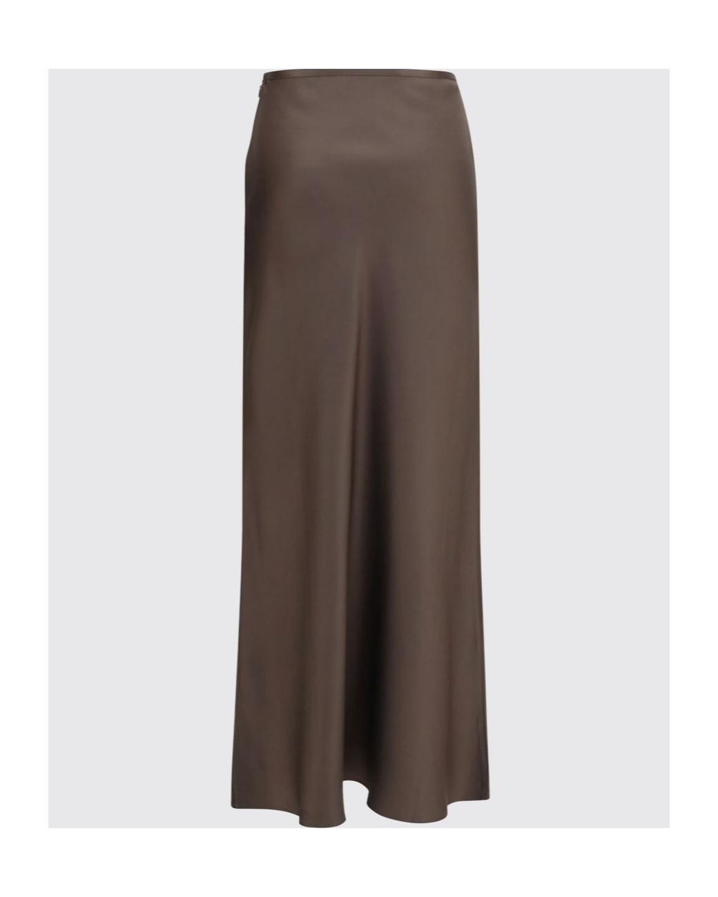 Loulou de Saison Brown Eli Silk Maxi Skirt