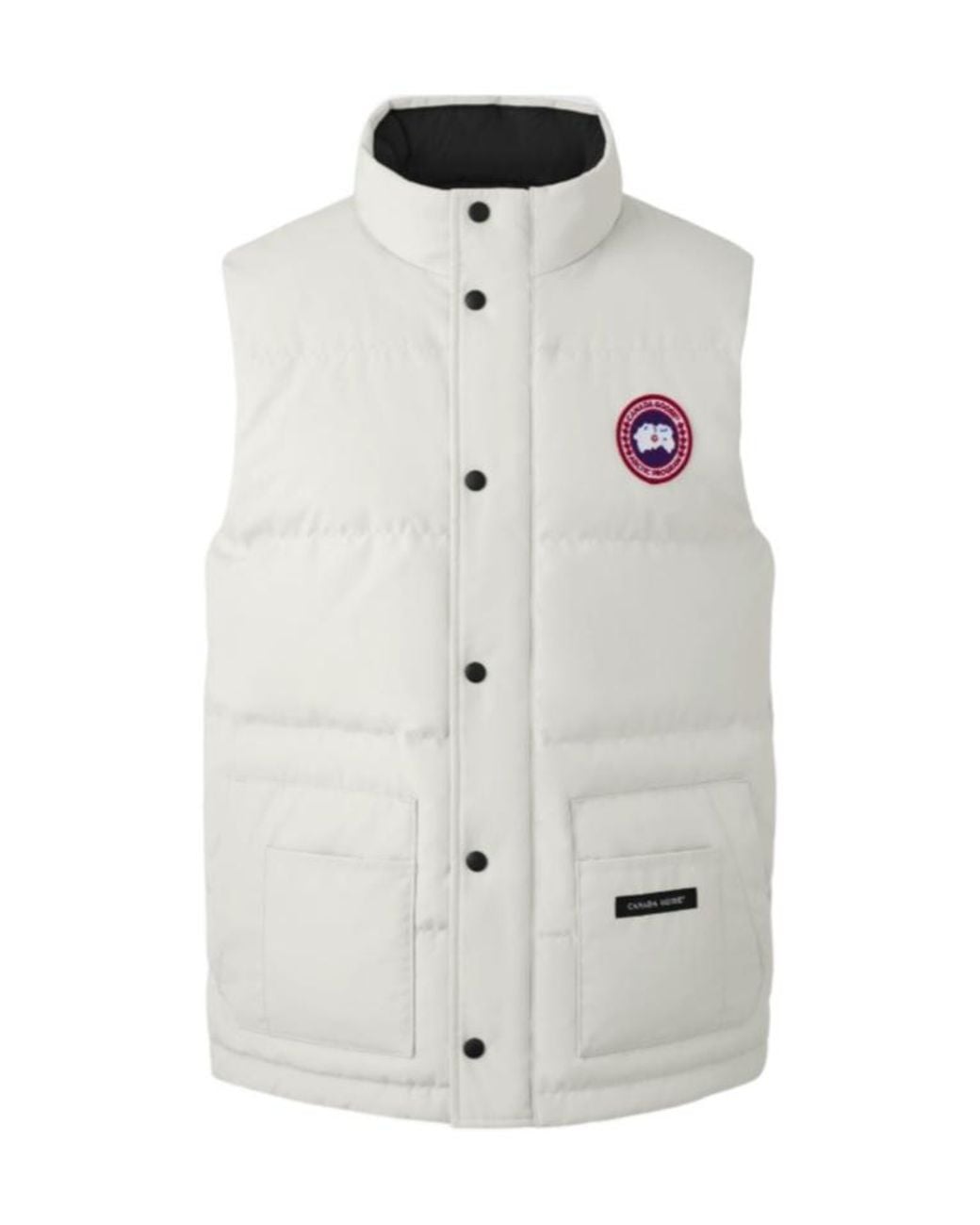 Canada Goose White Quilted Logo-Patch Gilet for men