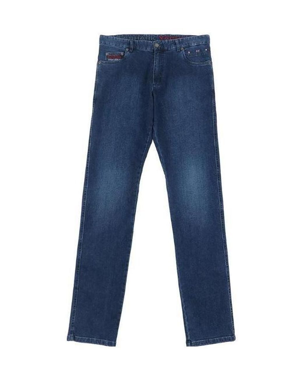 Paul & Shark Blue Logo Denim Jeans for men