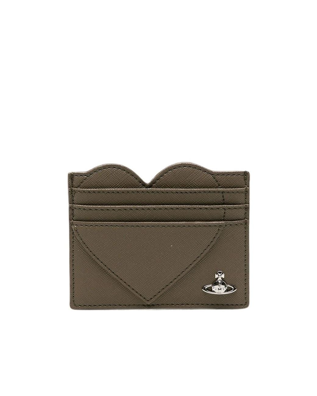 Vivienne Westwood Brown Heart-Shaped Card Holder
