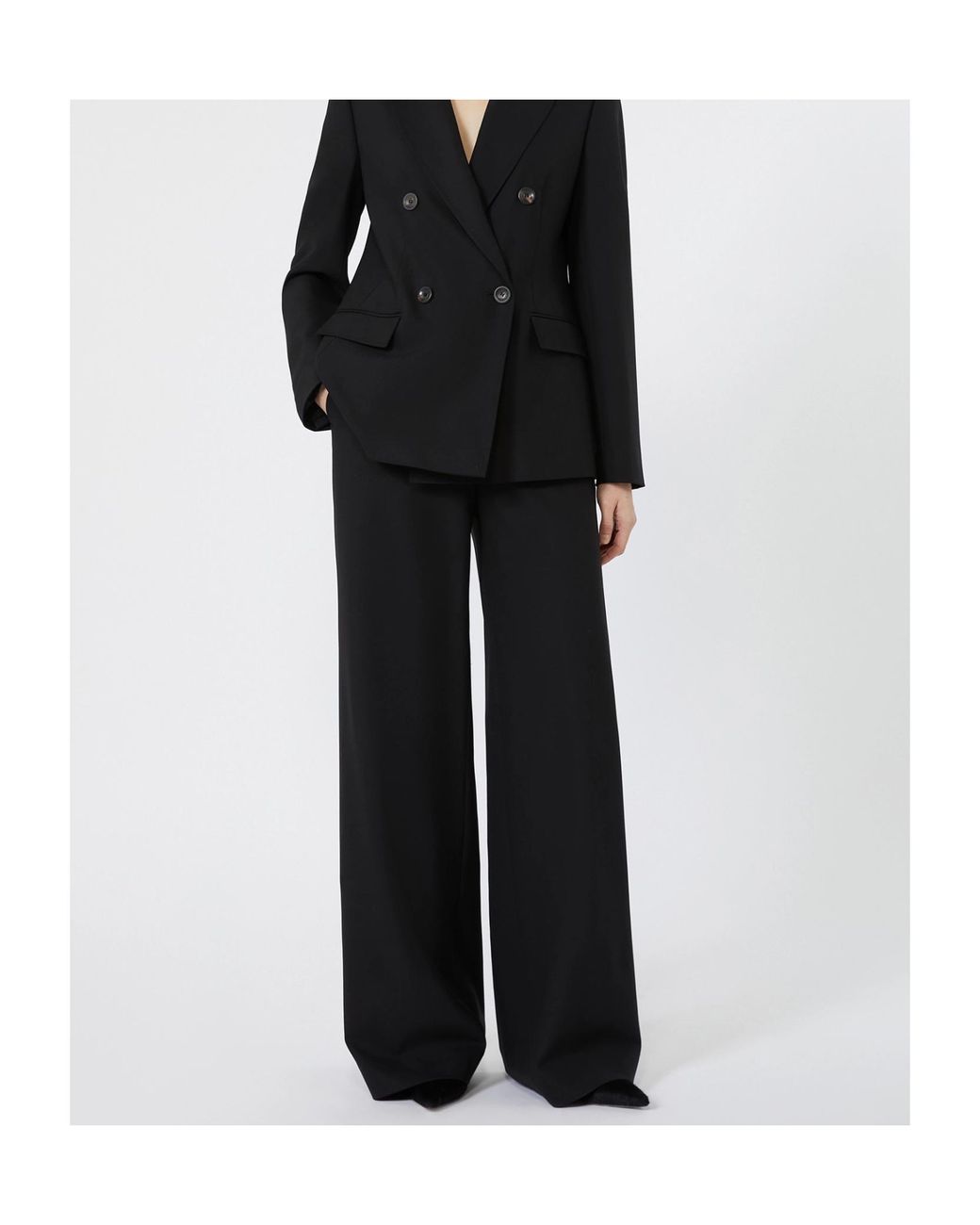 Max Mara Black Studio Denaro Drawstring Pants