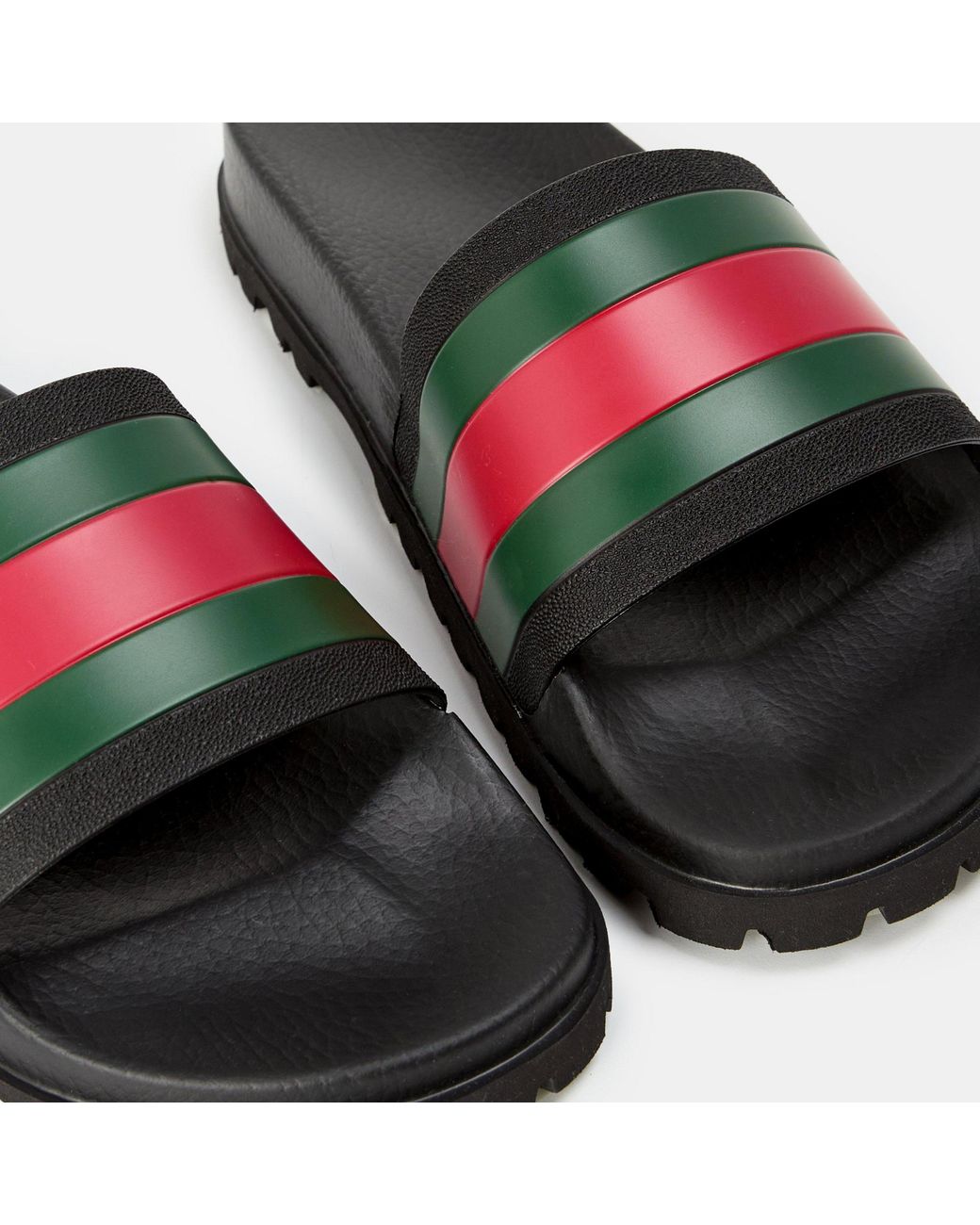 Gucci Multicolor Classic- Striped Slippers for men
