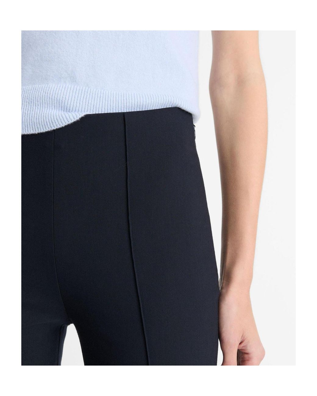 Vince Blue High-Waist Flared Pants