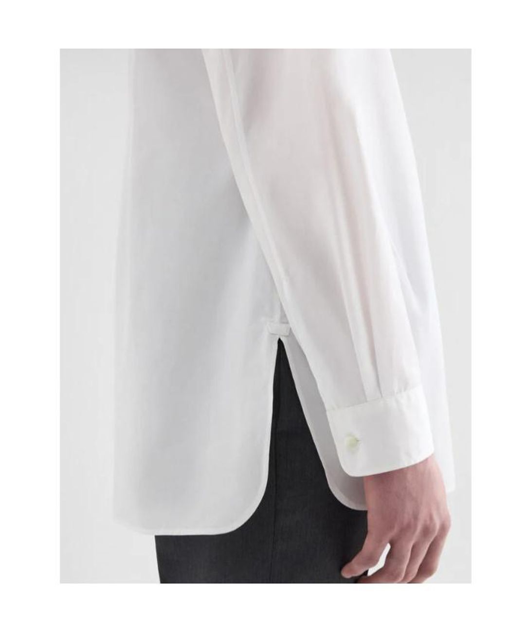 Jil Sander White Poplin Long Sleeves Shirt for men