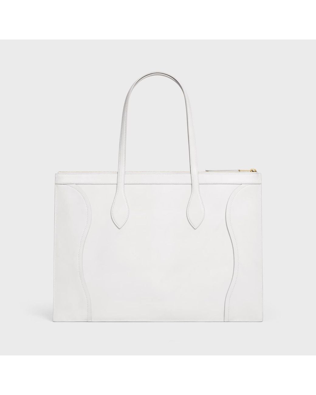 Céline White Flat Luggage
