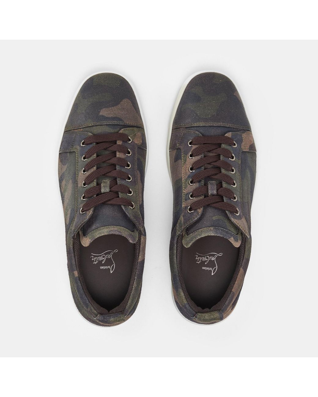 Christian Louboutin Brown Low-Top Sneakers for men