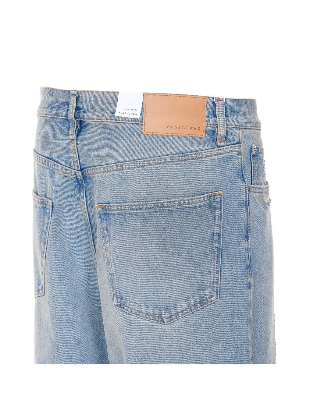 sunflower Blue Five-Pocket Jeans for men