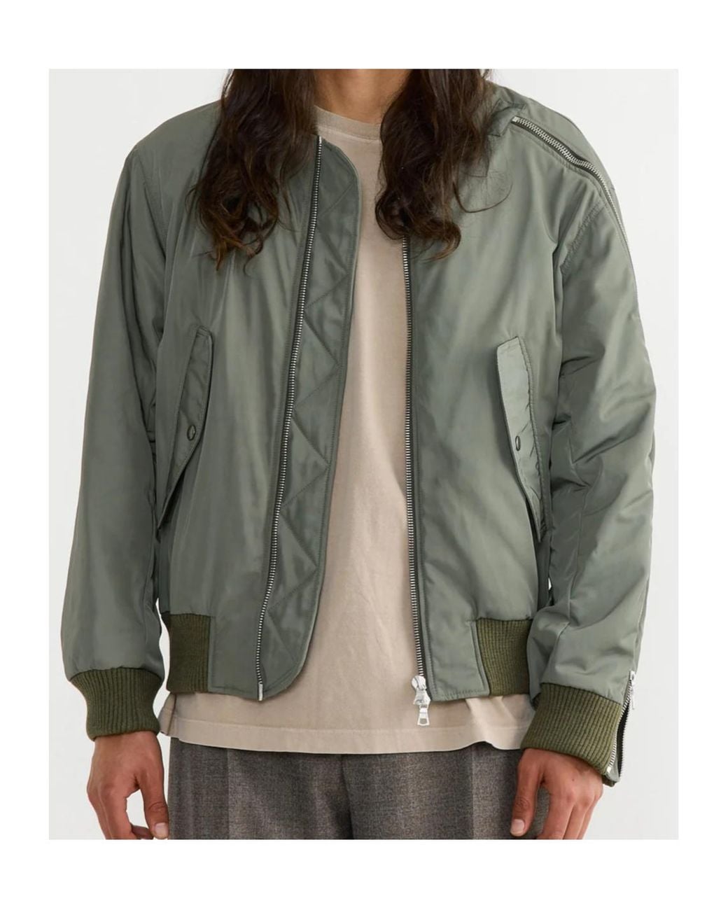 Dries Van Noten Green Long Sleeve Casual Jacket for men