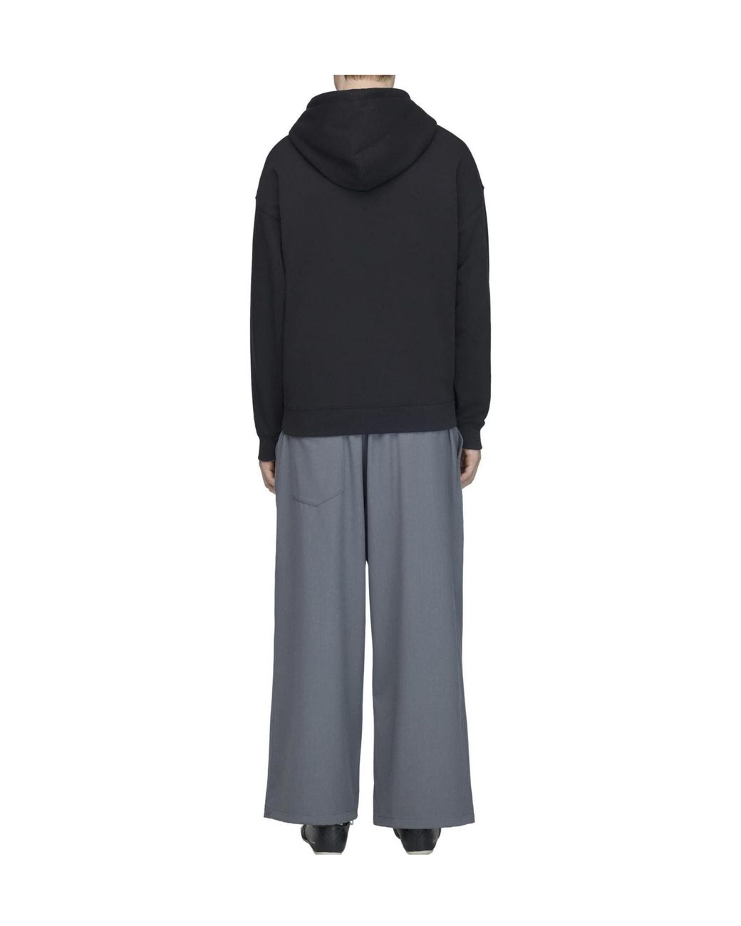 Y-3 Black French Terry Liquid Logo Hoodie for men