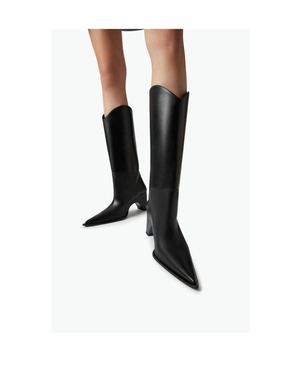 Coperni Black Cowboy Pointed Toe Boots