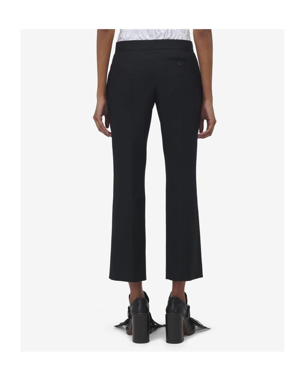 Alexander McQueen Black Tailored Wool Trousers