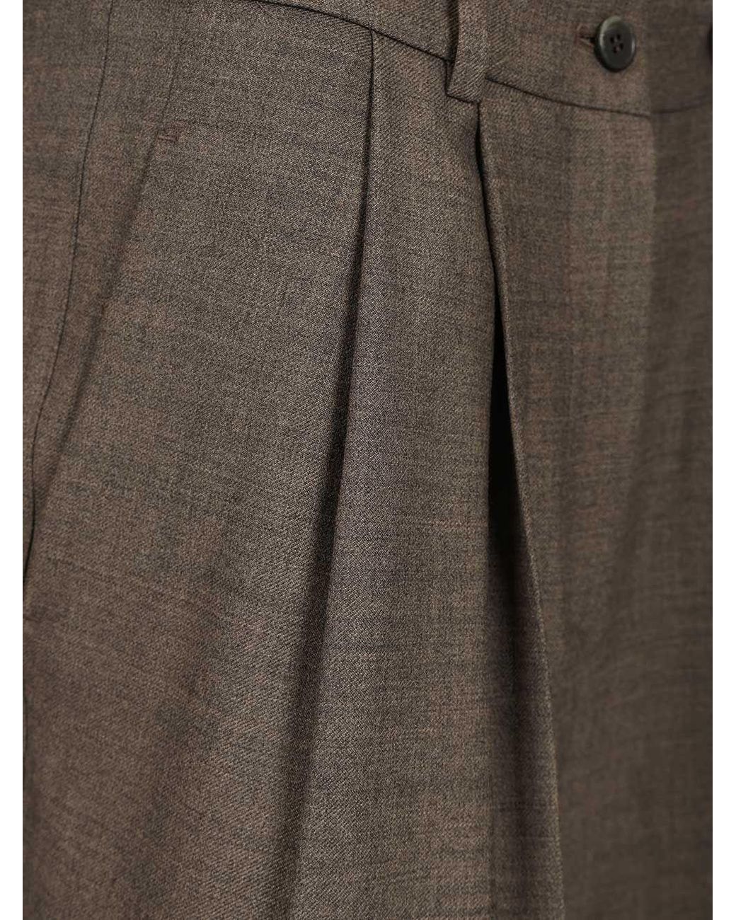 P.A.R.O.S.H. Gray Pleated Shorts