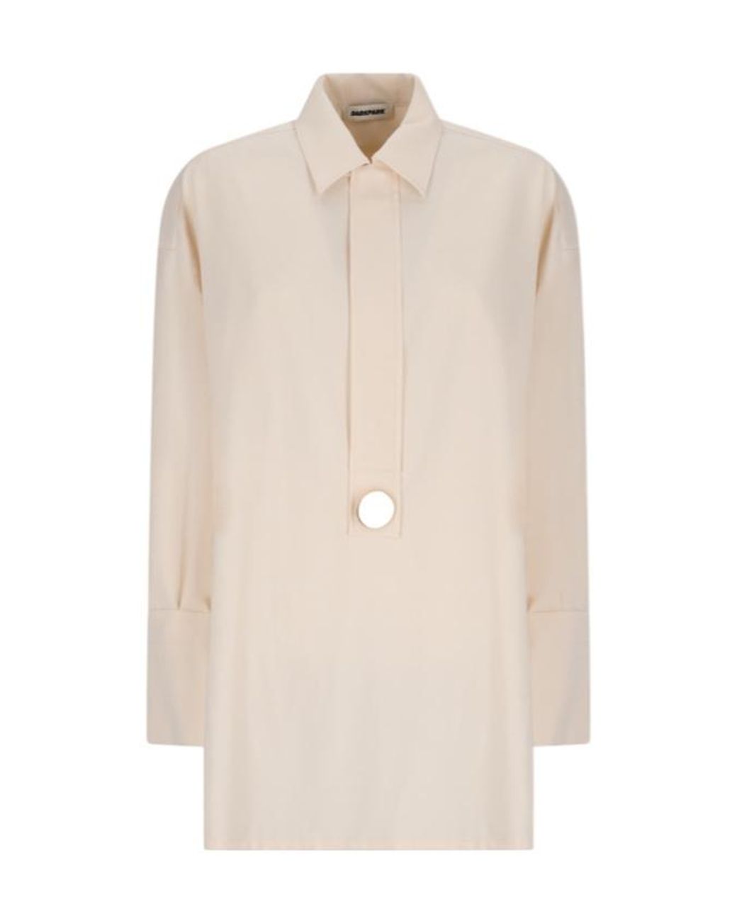 DARKPARK White Noel Detachable Pin Polo Tailored Shirt