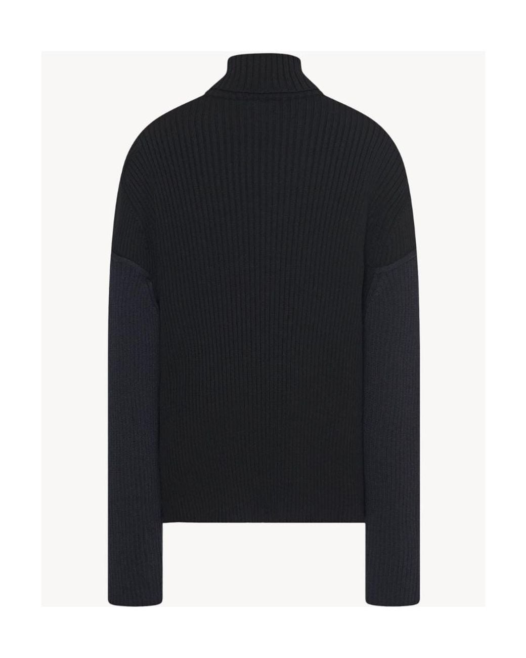 The Row Black Dua Cashmere Sweater