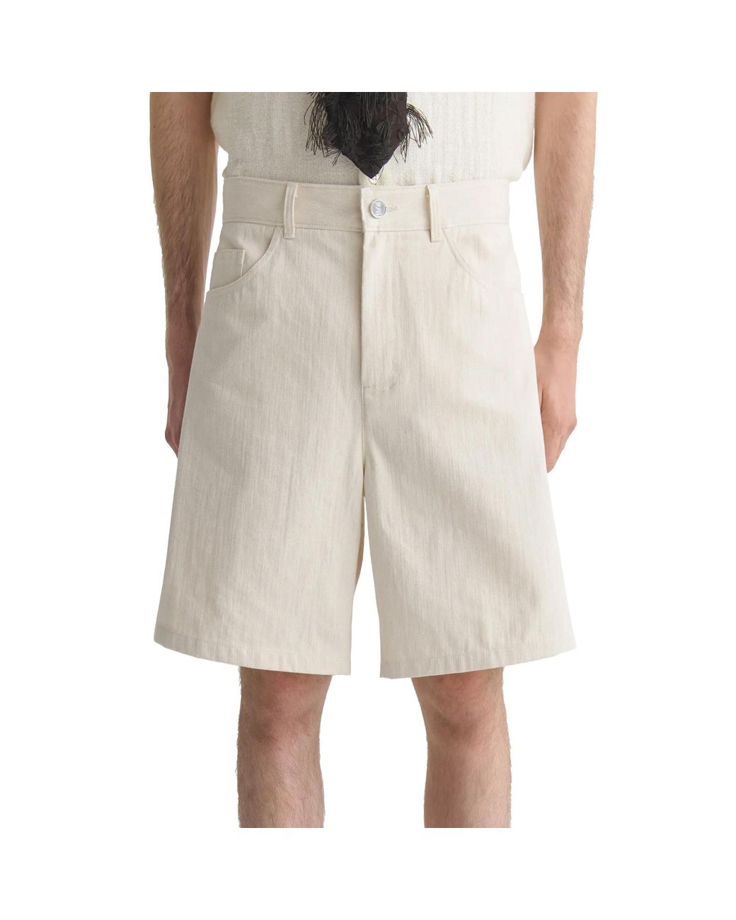 Séfr White Séfr Davis Denim Shorts for men