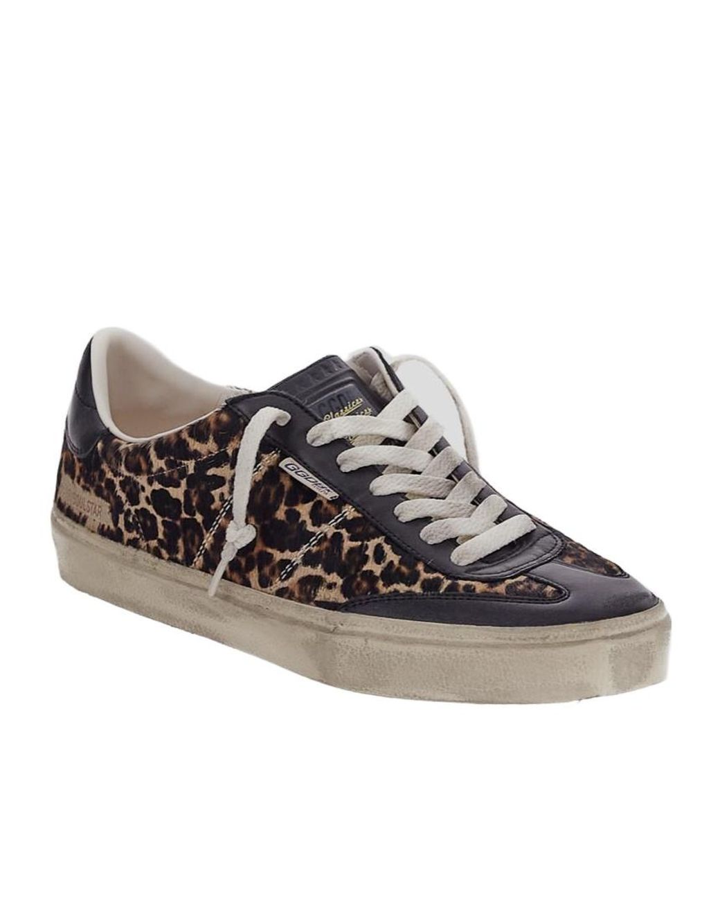 Golden Goose Deluxe Brand Brown Soul Star Leopard Printed Sneakers for men