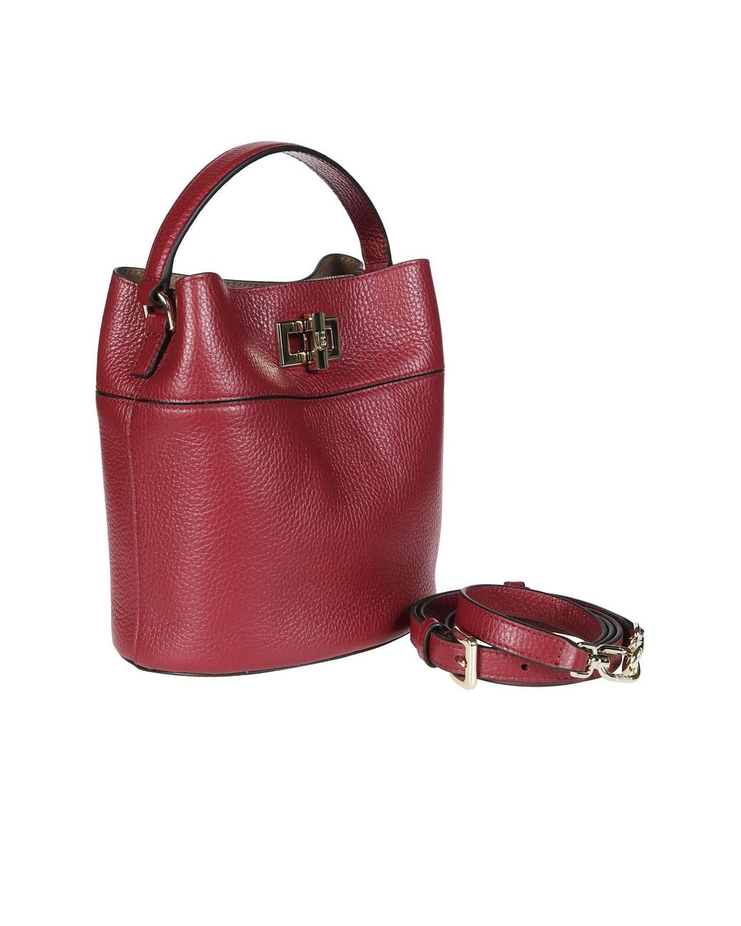Furla Red Amelia Mini Bucket Bag