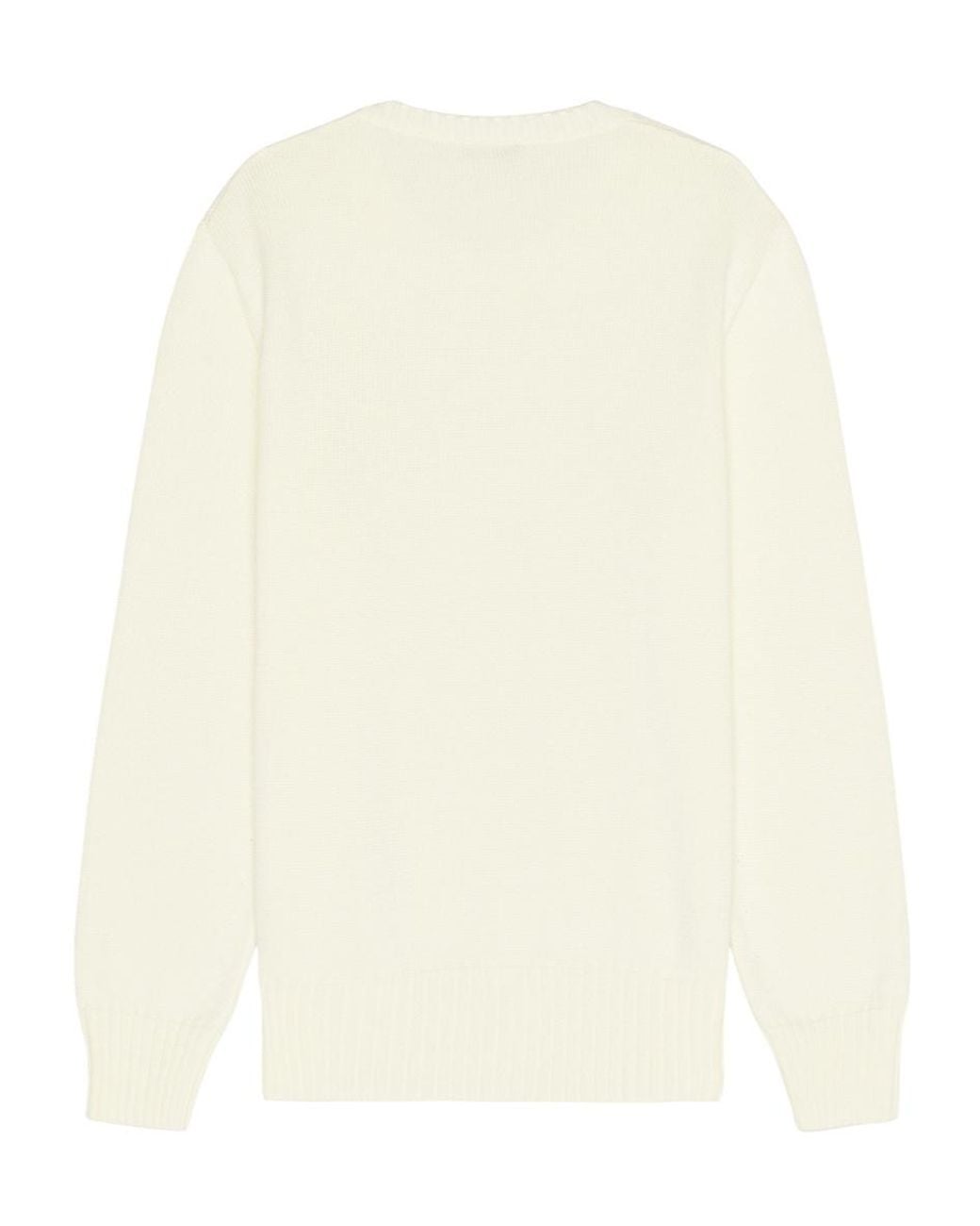 Givenchy White Logo Embroidered Knit Jumper for men