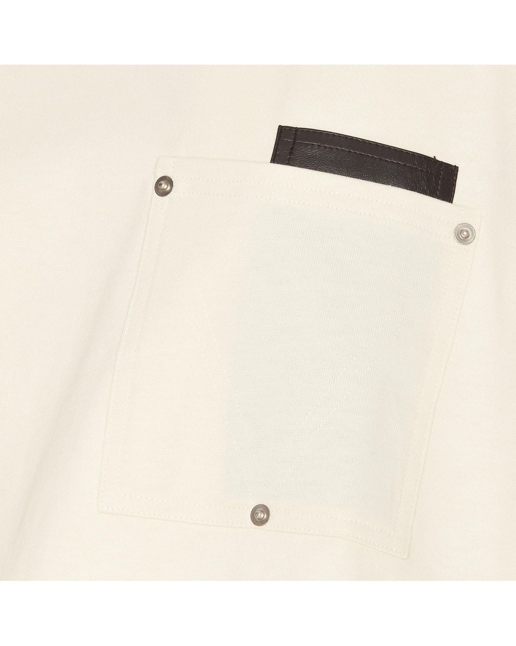 Bottega Veneta White Short Sleeved Cropped T-Shirt