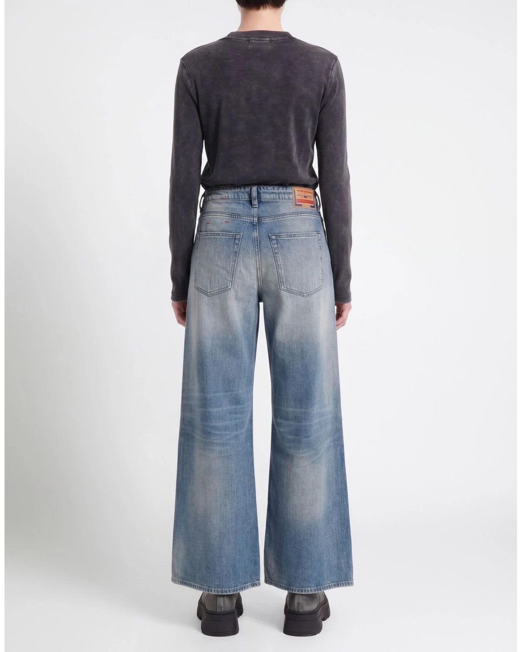DIESEL Blue Loose Straight-Leg Jeans