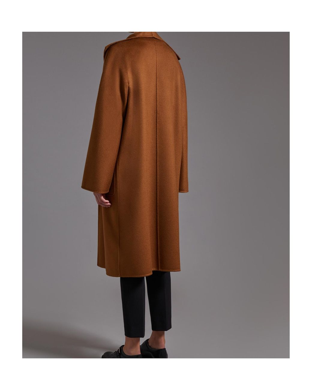 Max Mara Brown Lilia Belted Long-Sleeved Coat
