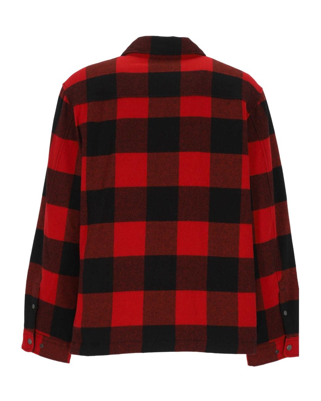 Woolrich Red Checked Overshirt Jacket for men