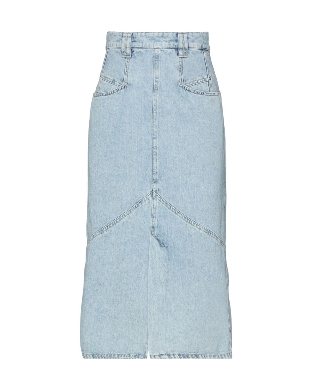 Isabel Marant Blue Belt Loop Denim Skirt