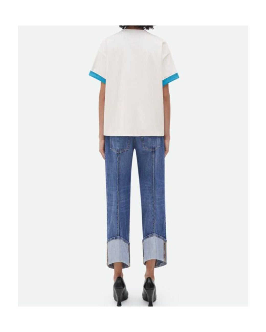 Bottega Veneta Blue Short Sleeved Crewneck T-Shirt