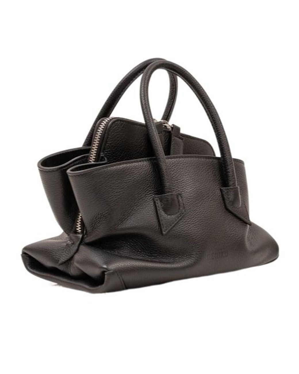 The Attico Black The La Passeggiata Mini Top Handle Bag