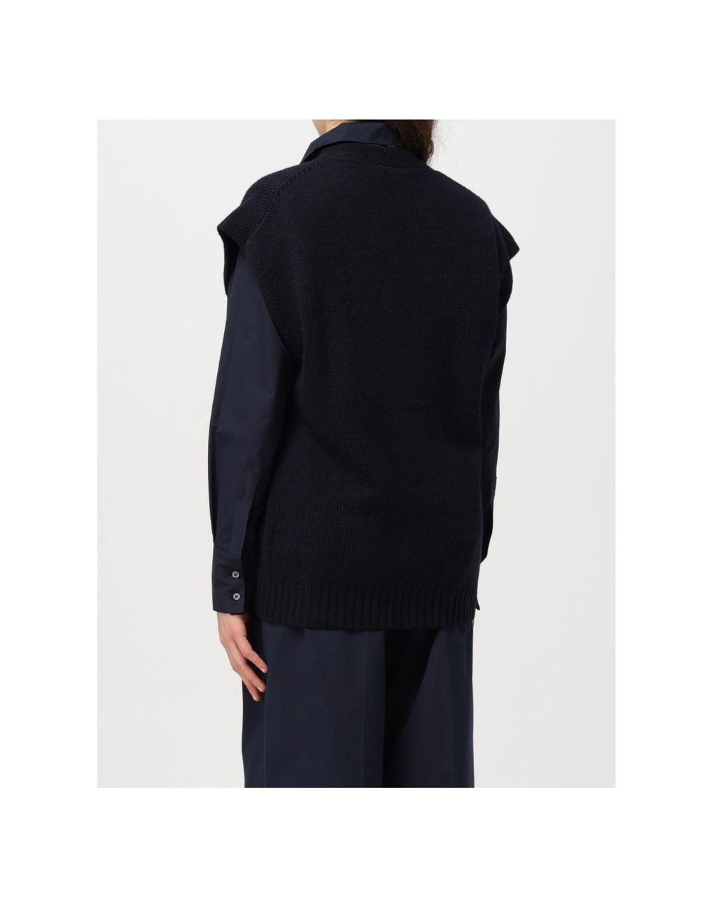 Fabiana Filippi Blue Brushed Gilet