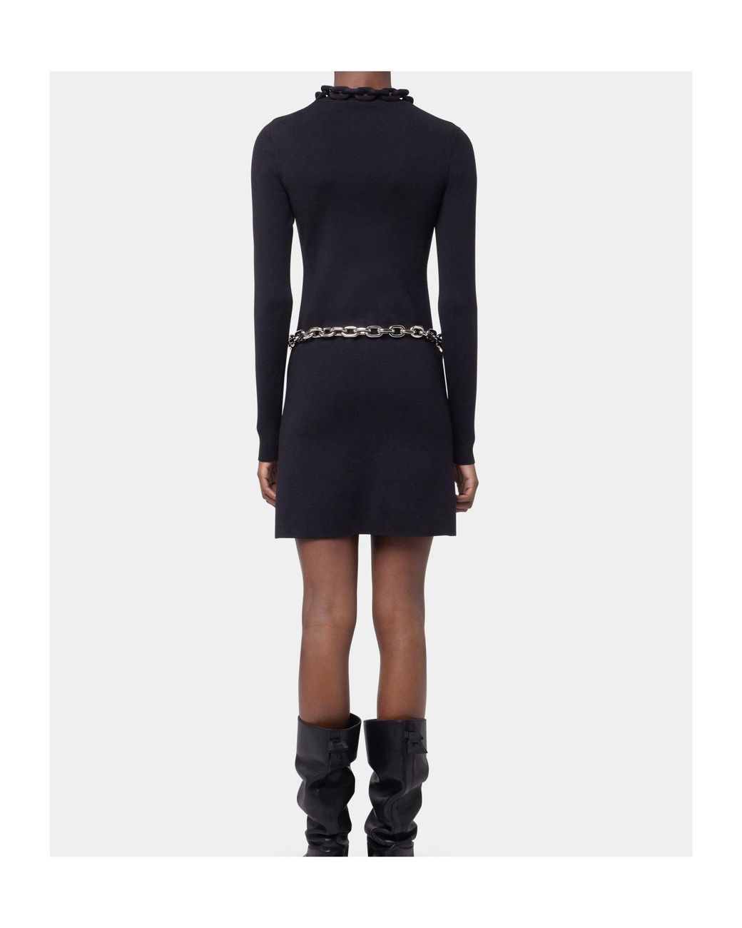 Rabanne Black Short Knitted Dress