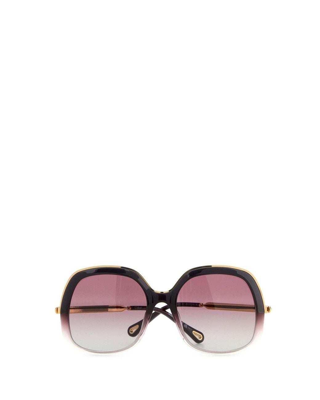 Chloé Purple Square-Frame Sunglasses