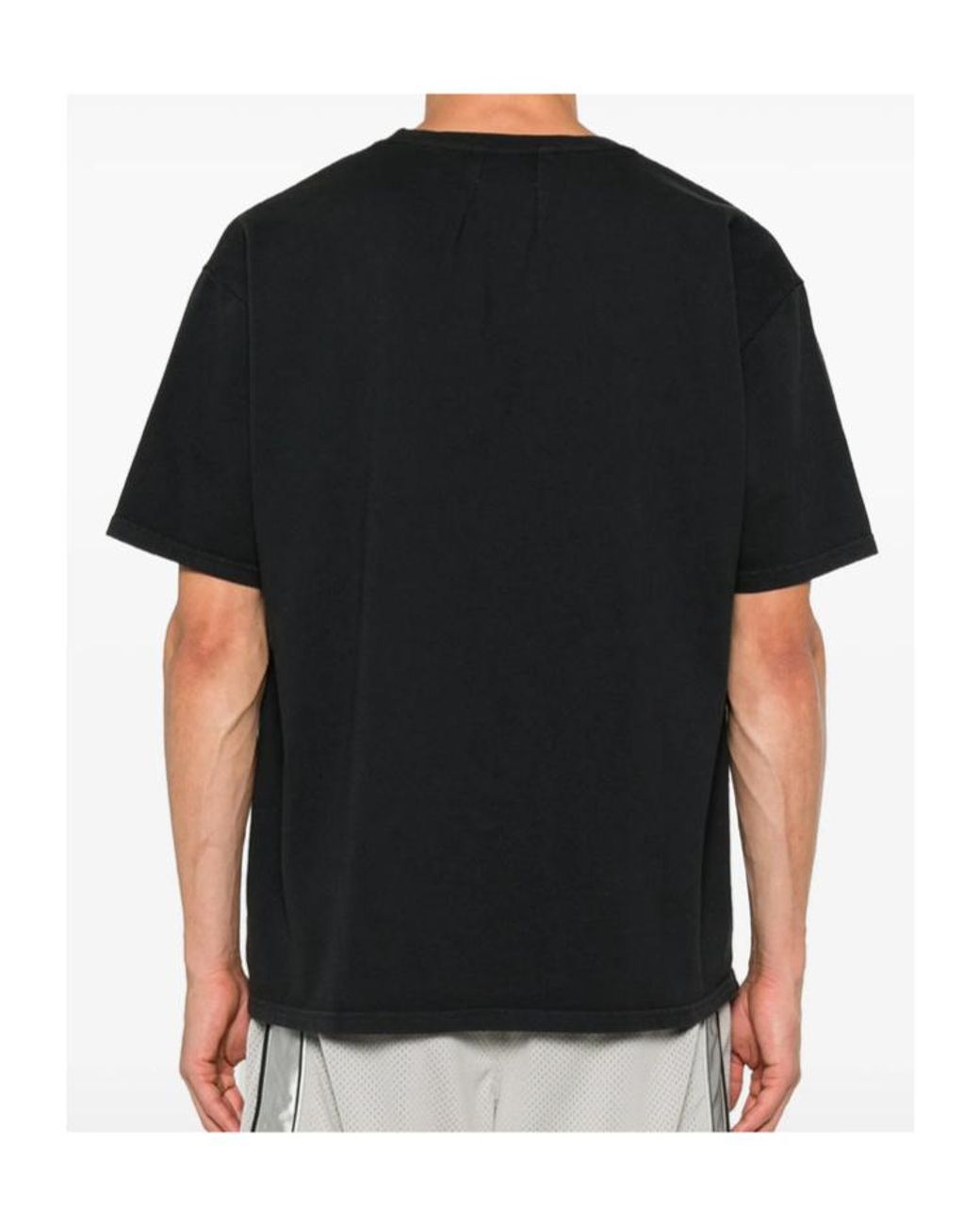 Rhude Black Short Sleeved Logo Printed T-Shirt for men