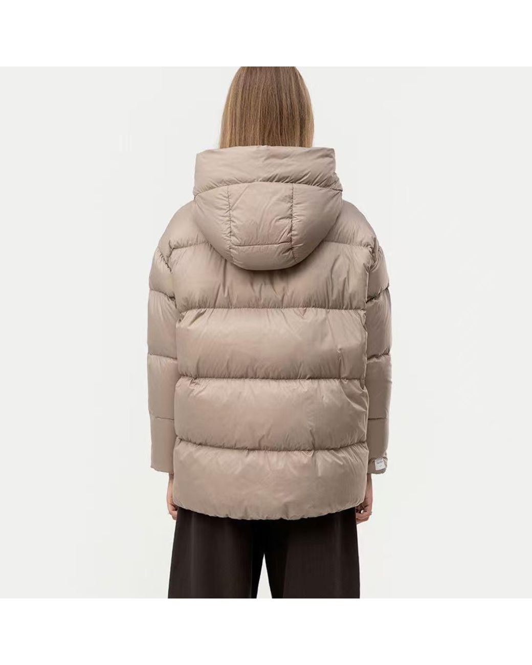 Max Mara Natural Long-Sleeved Padded Jacket