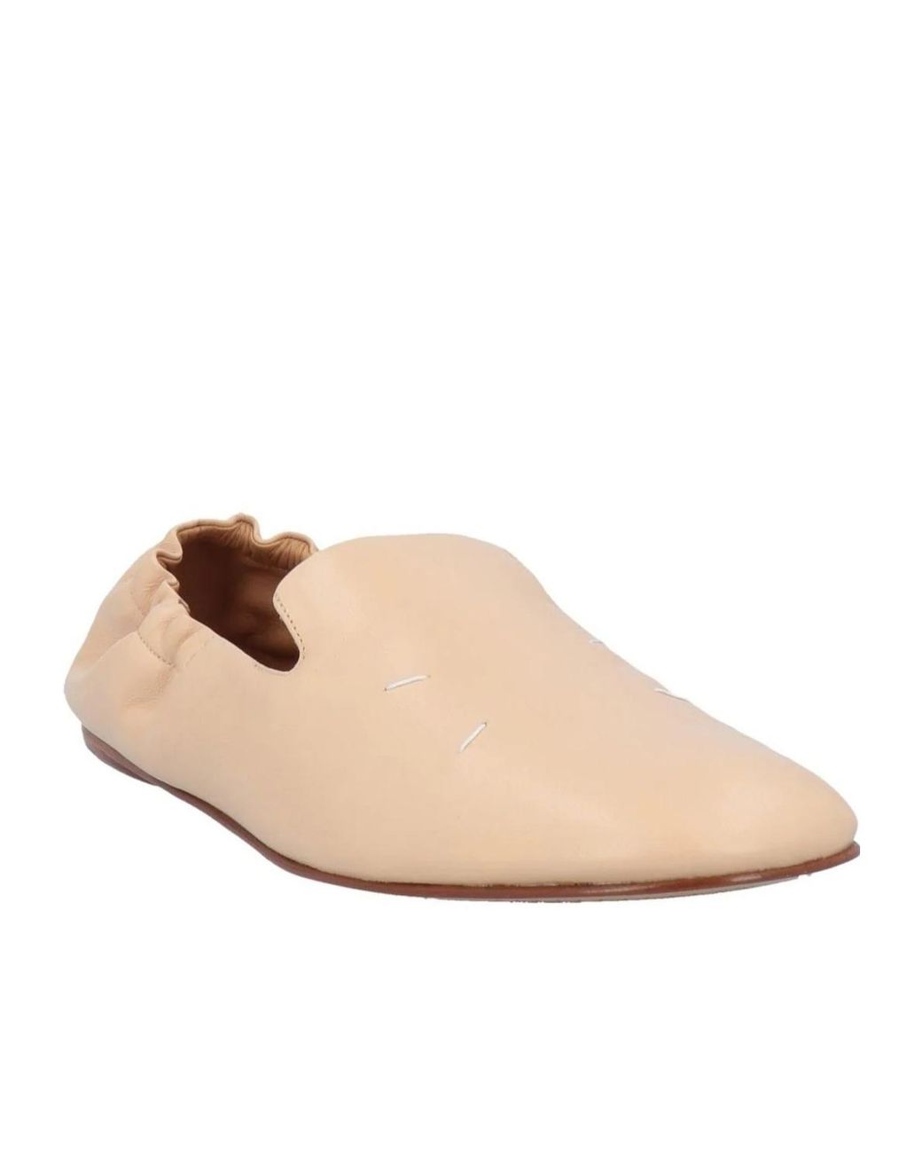 Maison Margiela Natural Solid Color Loafers
