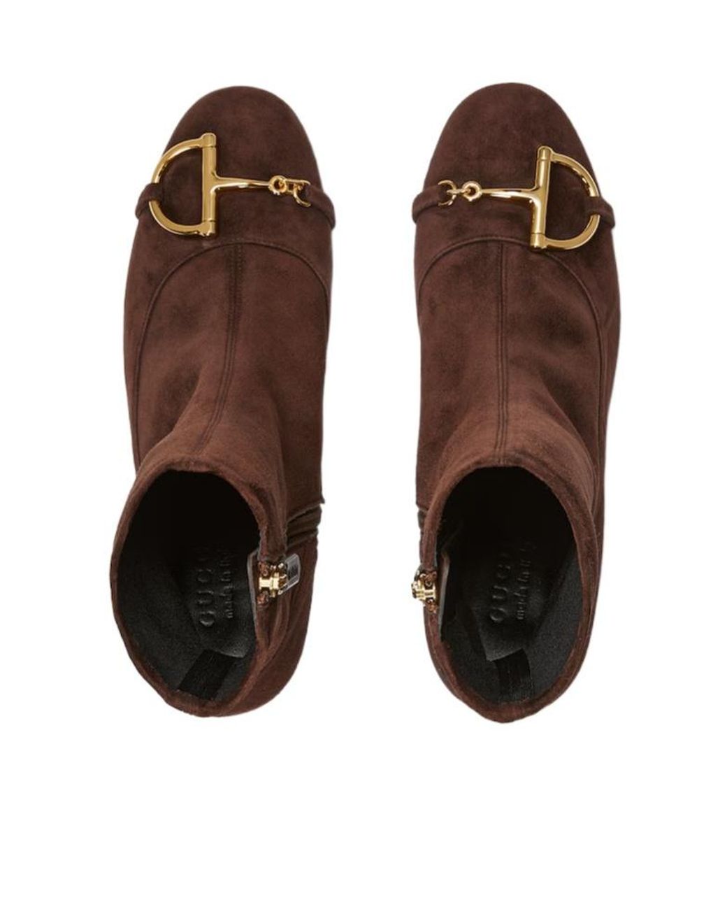 Gucci Brown Half Clamp Ankle Boots
