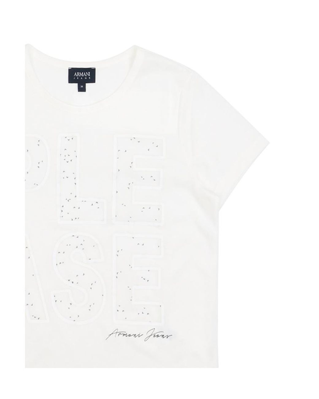 Armani Jeans White Printed T-Shirt