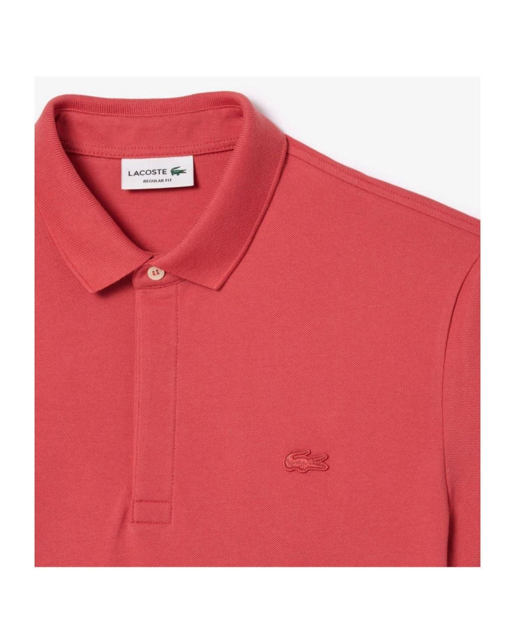 Lacoste Red Shortsleeve Polo Shirt for men