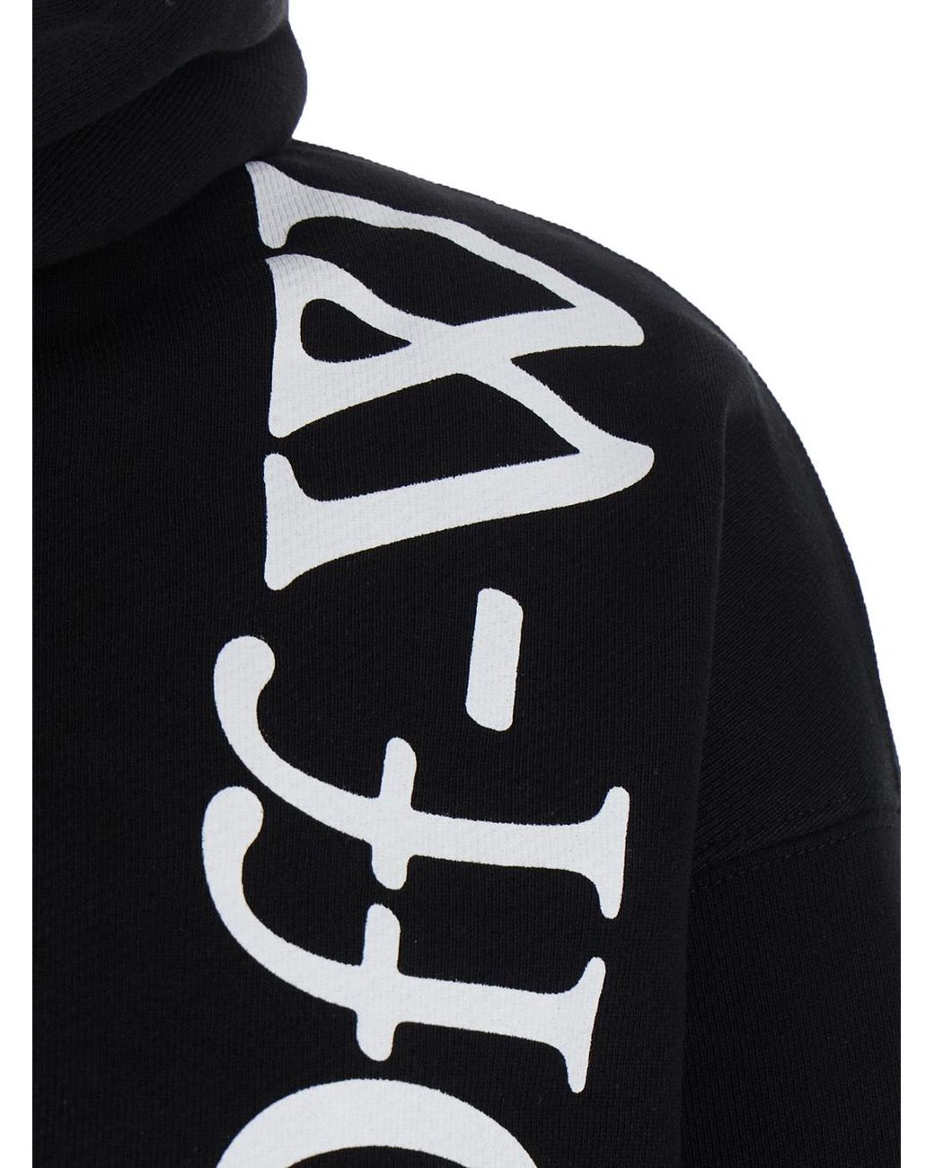 Off-White c/o Virgil Abloh Black Logo Long-Sleeve Sweatshirt for men